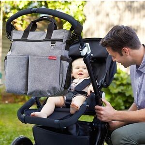 Diaper Bag SKIP*HOP Duo Signature Heather Grey Unisex